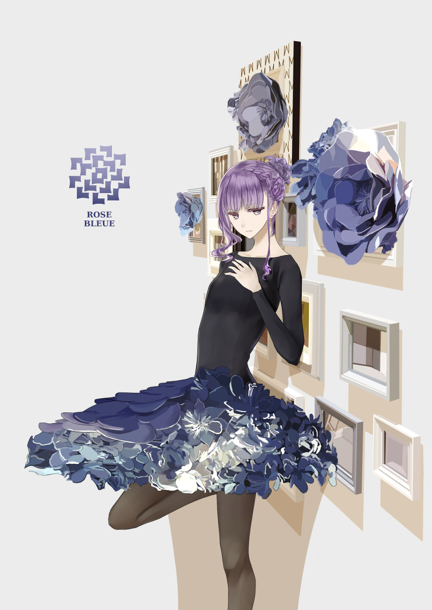 This is a pixiv picture whose title is 青い薔薇のバレリーナ.