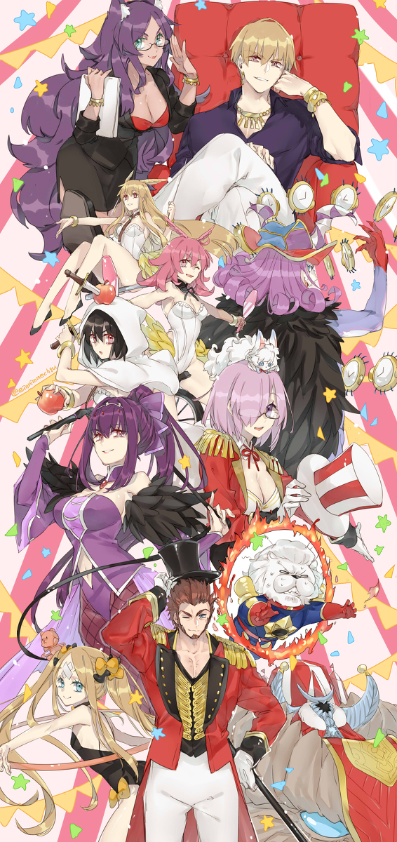 This is a pixiv picture whose title is FGO ギル樣中心13(女体化あり).