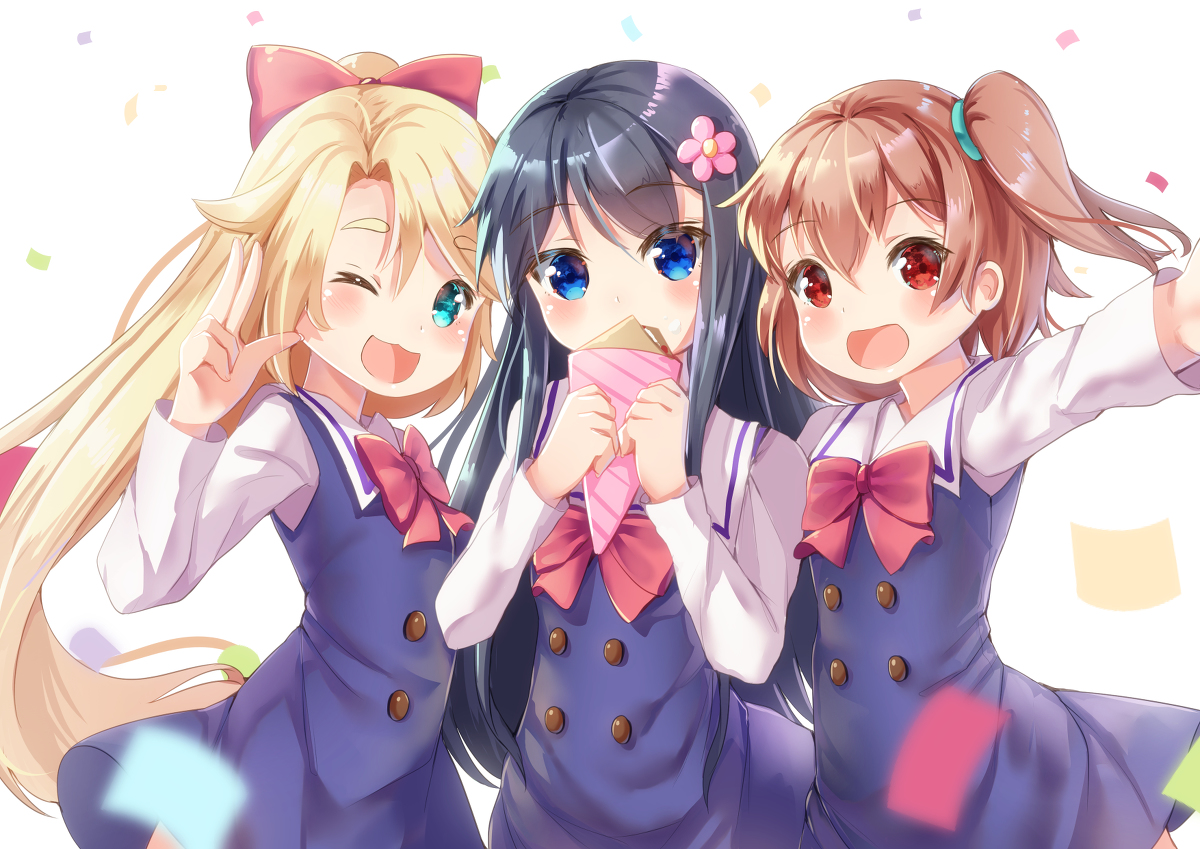 This is a pixiv picture whose title is 天使たち.