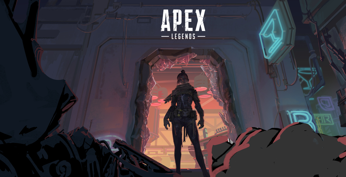 This is a pixiv picture whose title is 【仕事絵】Apex Legends.