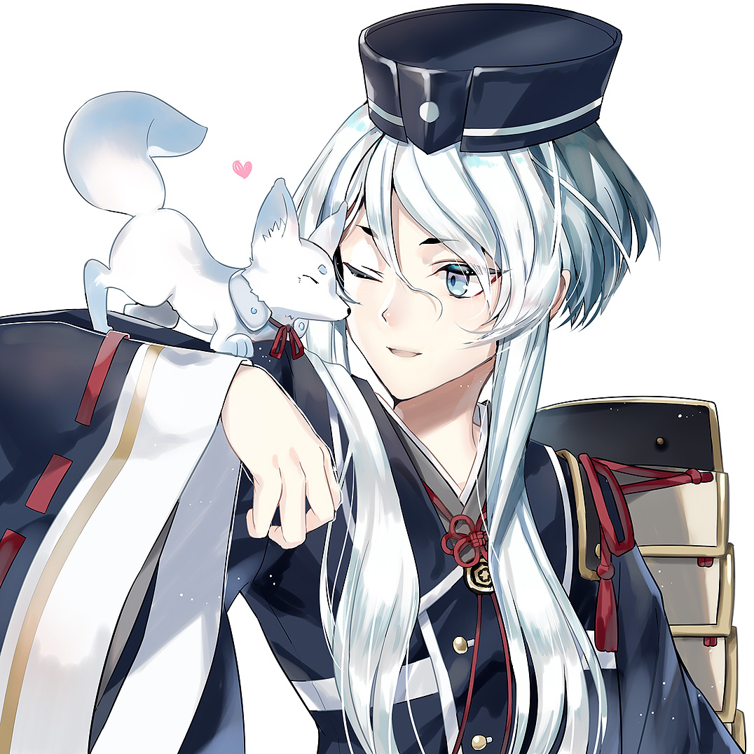 This is a pixiv picture whose title is 白山吉光.