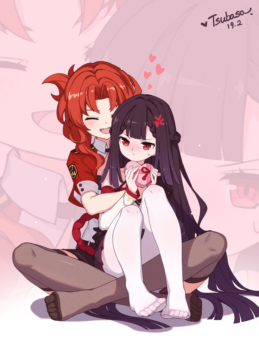 This is a pixiv picture whose title is 无量塔姬子&无色辉火.