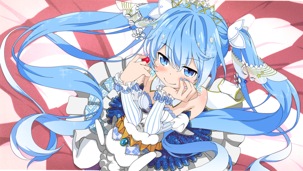 This is a pixiv picture whose title is 雪ミク２０１９.