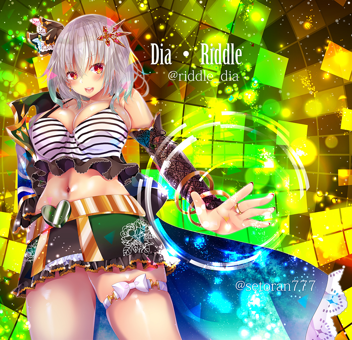 This is a pixiv picture whose title is 新人VtuberDIAちゃん.