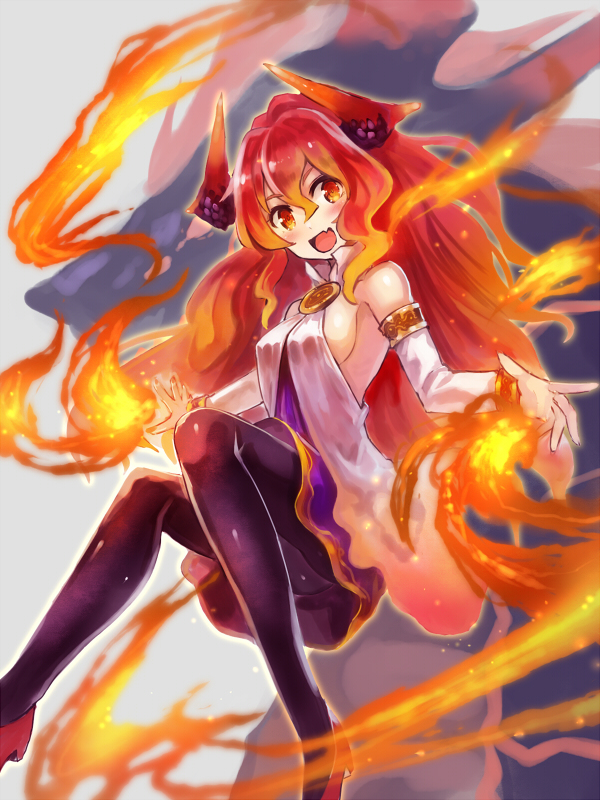 This is a pixiv picture whose title is 【PFLS】滅ぼされ炎.