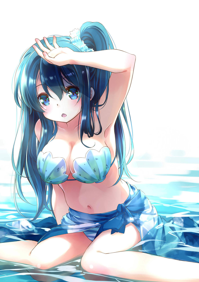 This is a pixiv picture whose title is 海.