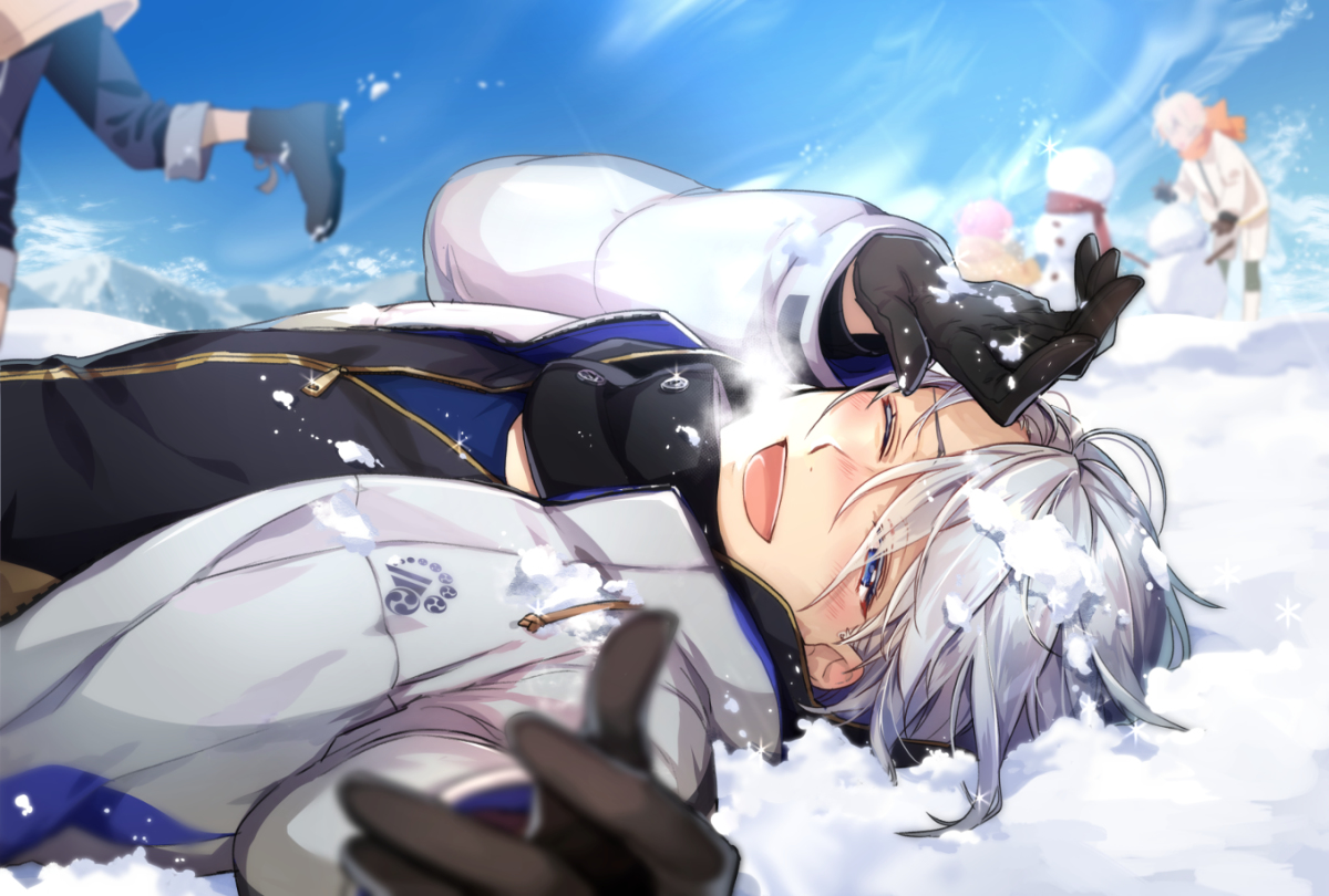 This is a pixiv picture whose title is 【刀剣乱舞】雪が似合う.