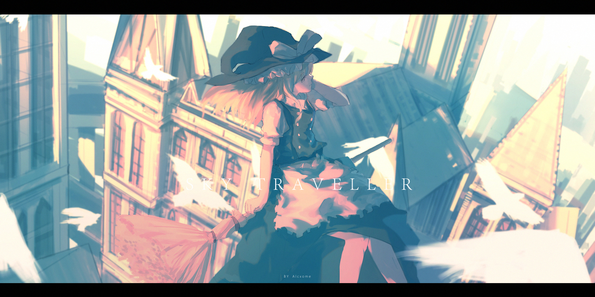 This is a pixiv picture whose title is sky traveller.