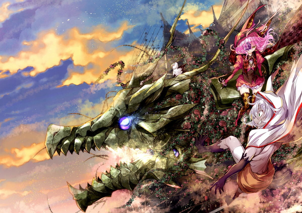 This is a pixiv picture whose title is 【PFLS】華竜『躑躅』【エルダーグラン】.
