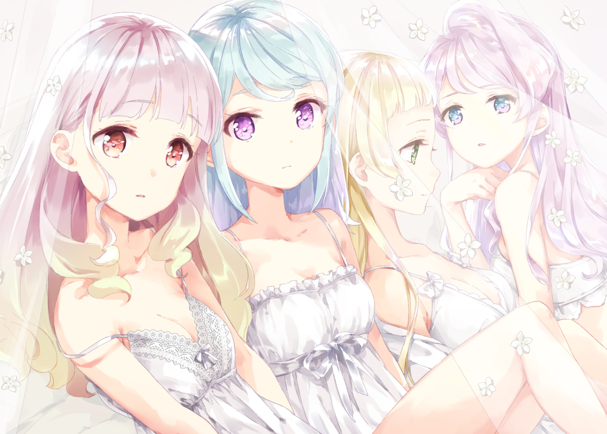 This is a pixiv picture whose title is アイフレ白ランジェリー.