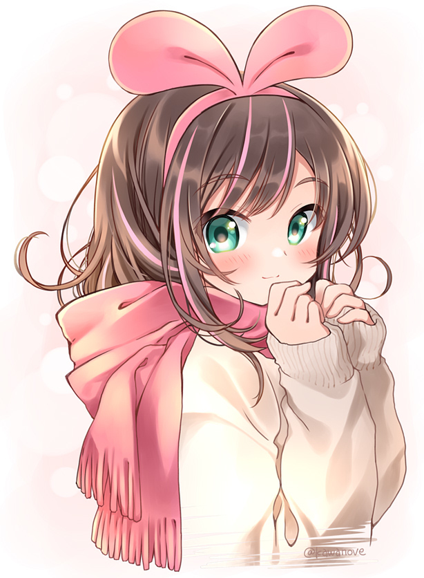 This is a pixiv picture whose title is キズナアイ.