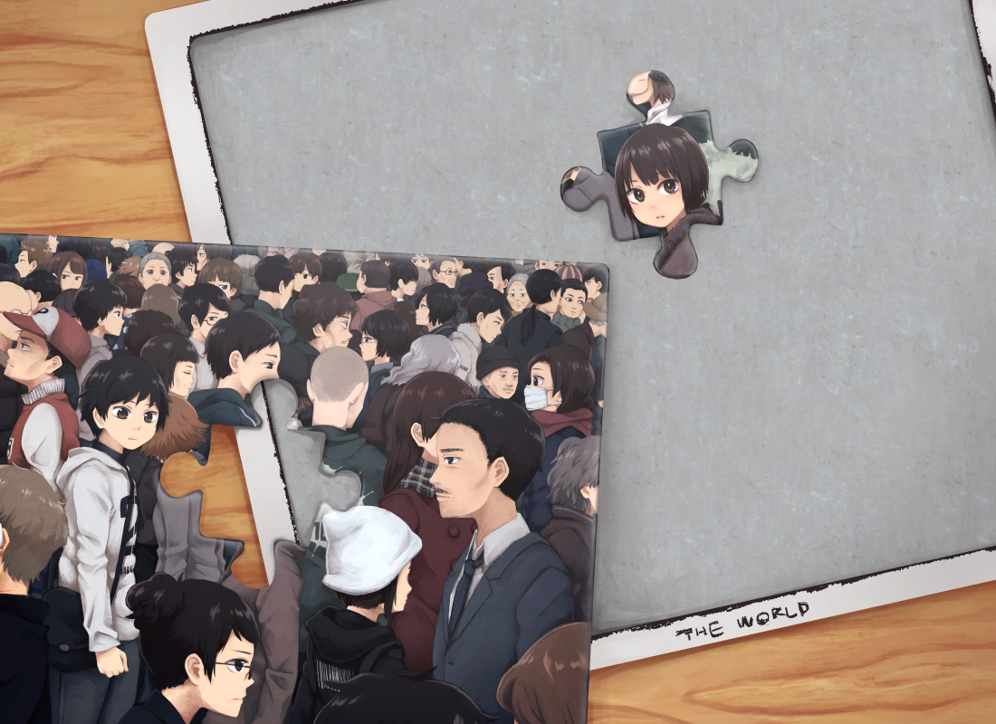 This is a pixiv picture whose title is 2ピース.