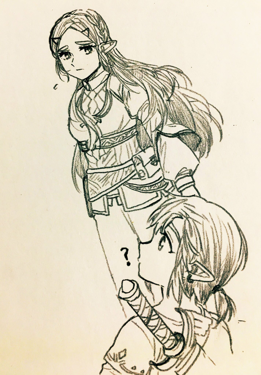 This is a pixiv picture whose title is ゼルダの伝説  log.