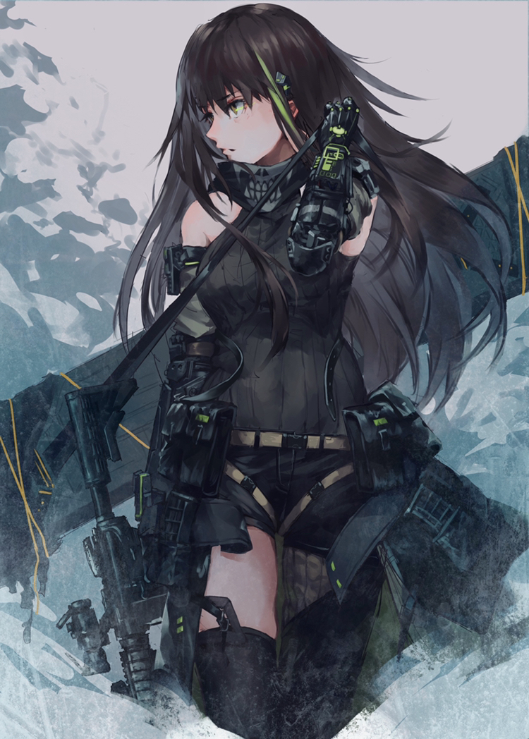 This is a pixiv picture whose title is M4A1 MODIII.