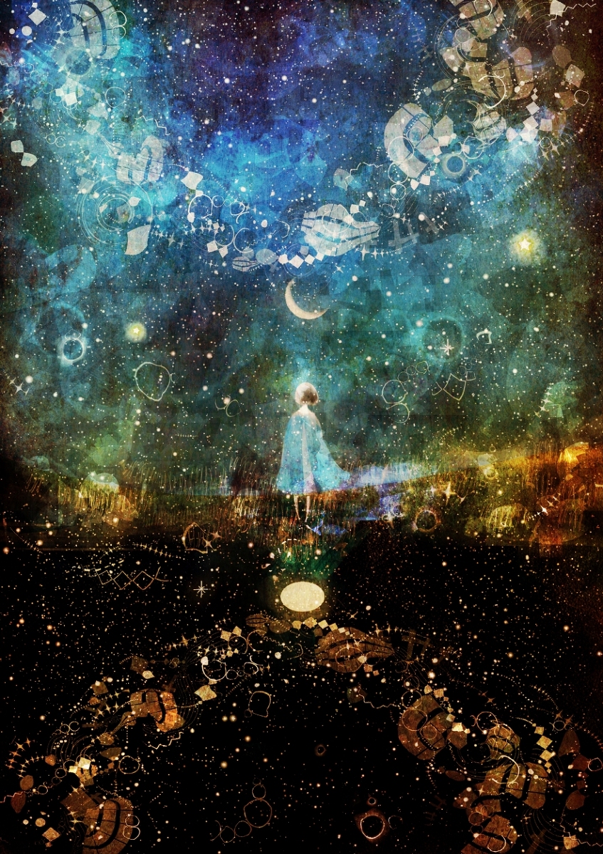 This is a pixiv picture whose title is 光中.
