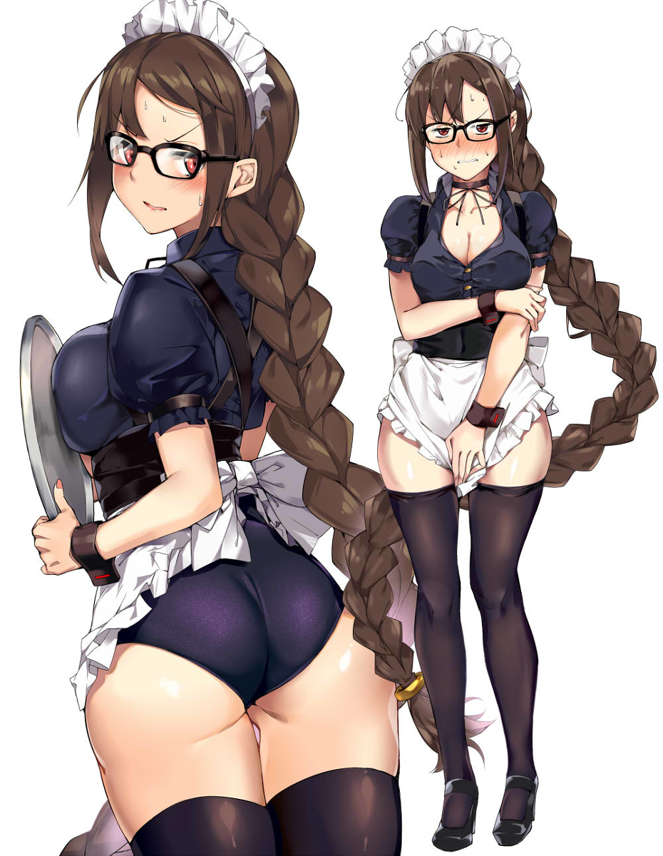 This is a pixiv picture whose title is メイド虞美人.