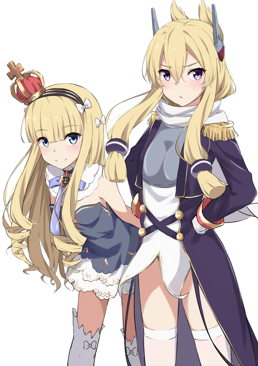 This is a pixiv picture whose title is クイーンエリザベス＆ウォースパイト.