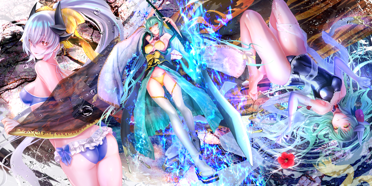 This is a pixiv picture whose title is 清姫〔ランサー〕.
