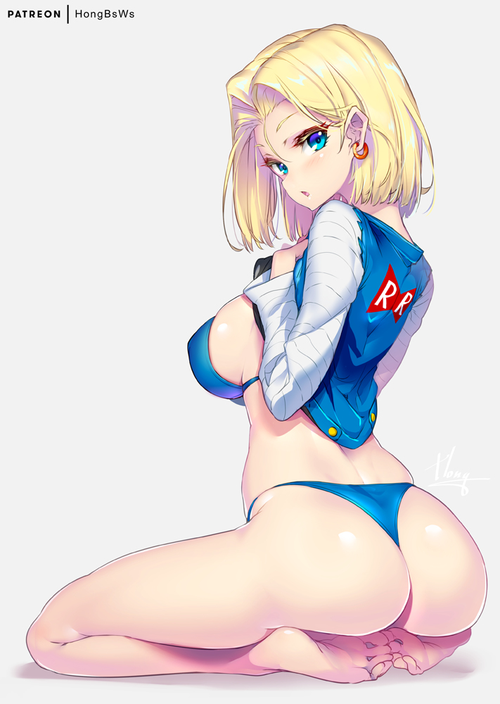 This is a pixiv picture whose title is android 18.