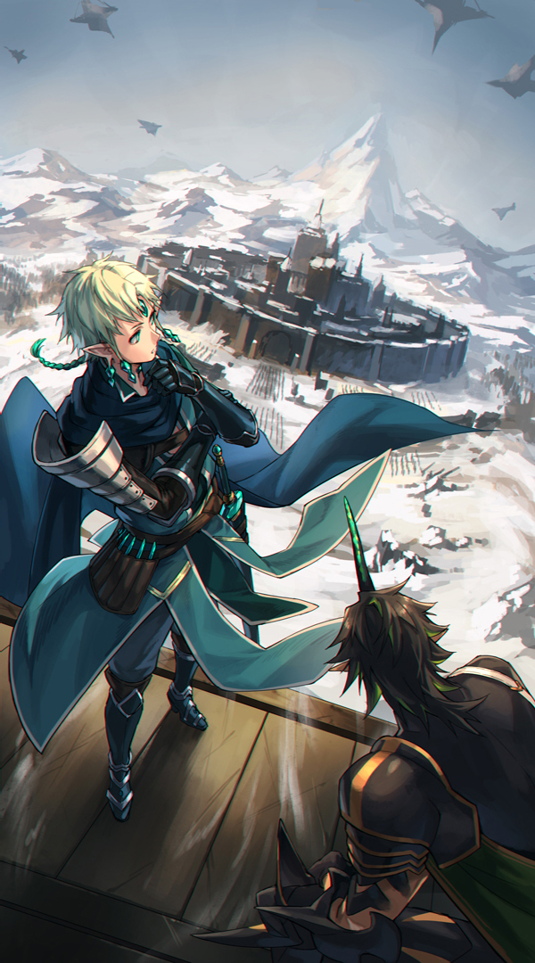This is a pixiv picture whose title is 【PFLS】開戦の雪城.