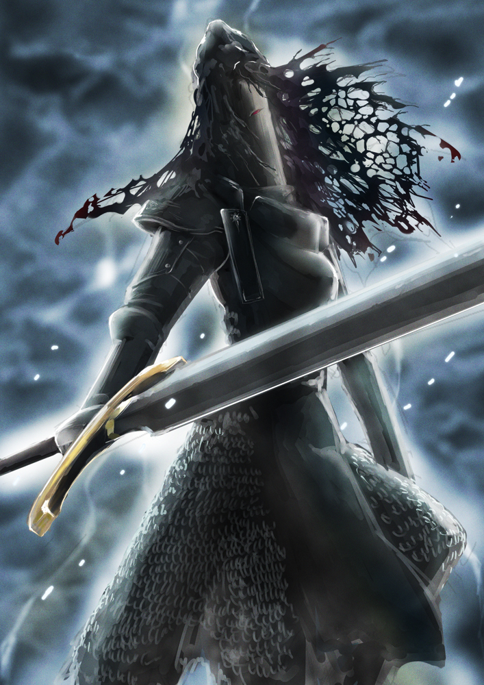 This is a pixiv picture whose title is 【PFLS】腐ち堕ちし騎士ヴェイルド.