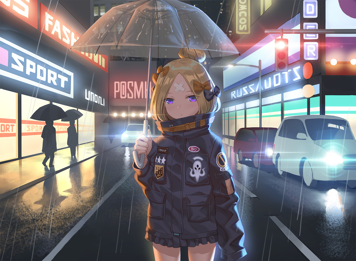 This is a pixiv picture whose title is rain.