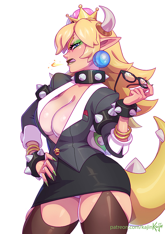 This is a pixiv picture whose title is President Business Bowsette.