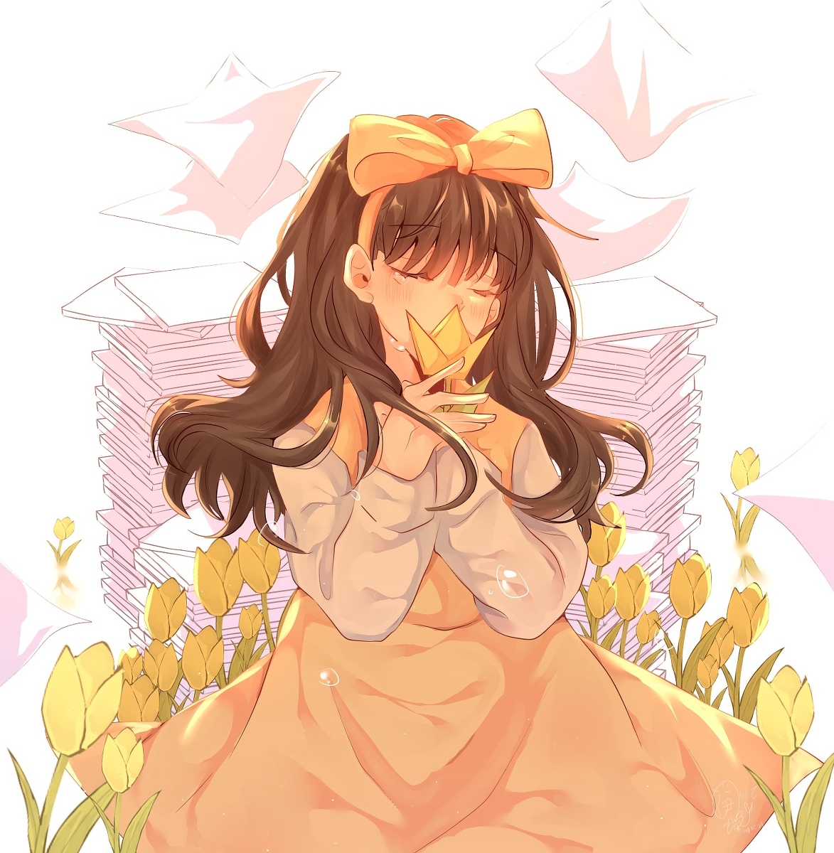 This is a pixiv picture whose title is 還願.