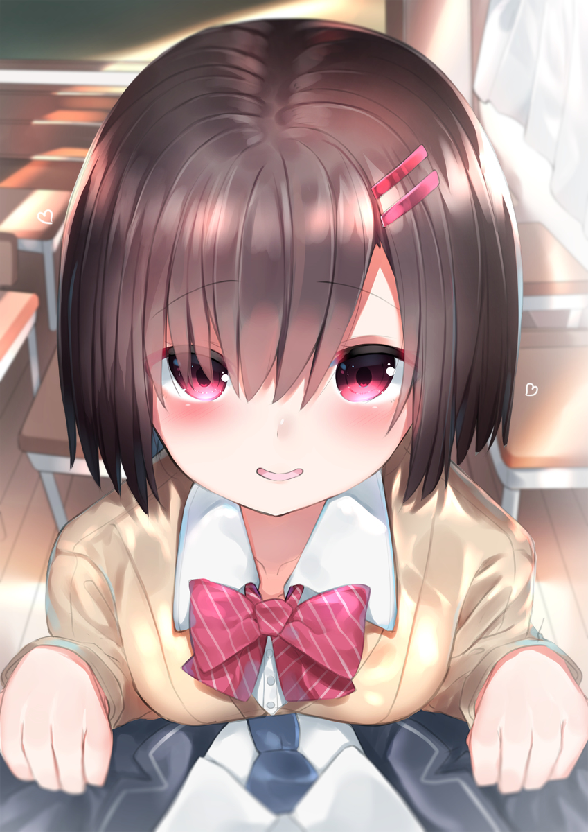 This is a pixiv picture whose title is 至近距離.
