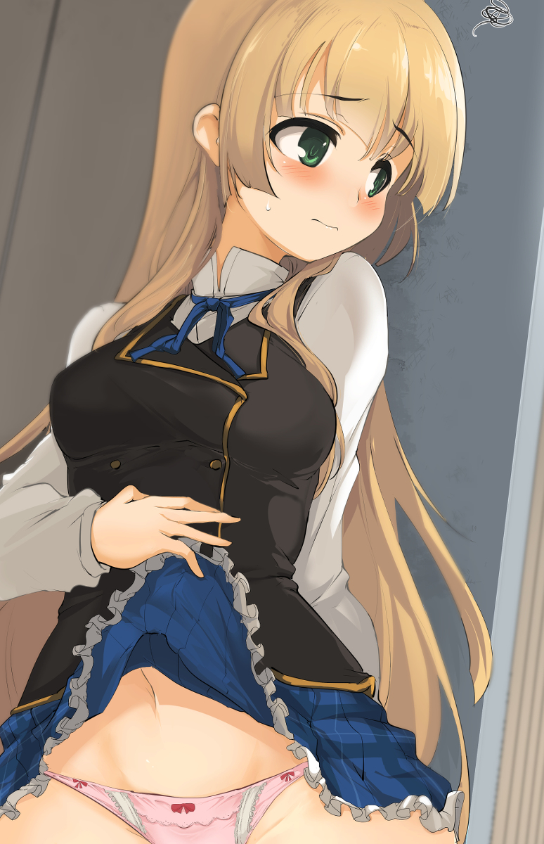 This is a pixiv picture whose title is マナリアのお姫様におぱんつみせてもらった.