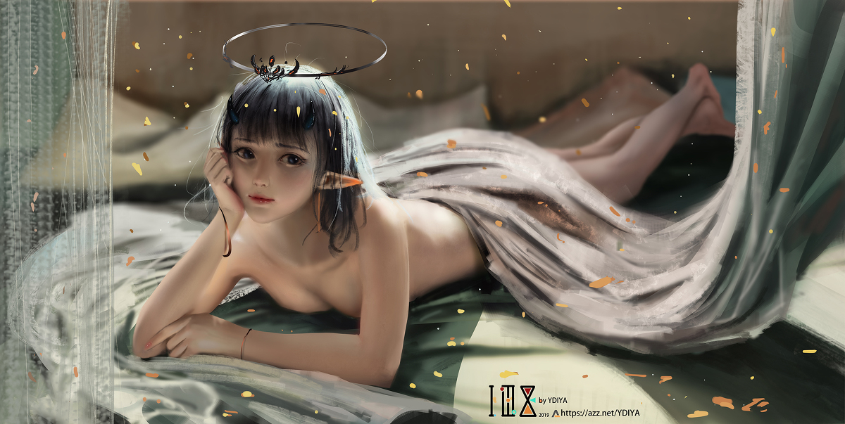 This is a pixiv picture whose title is 黑恶鬼.