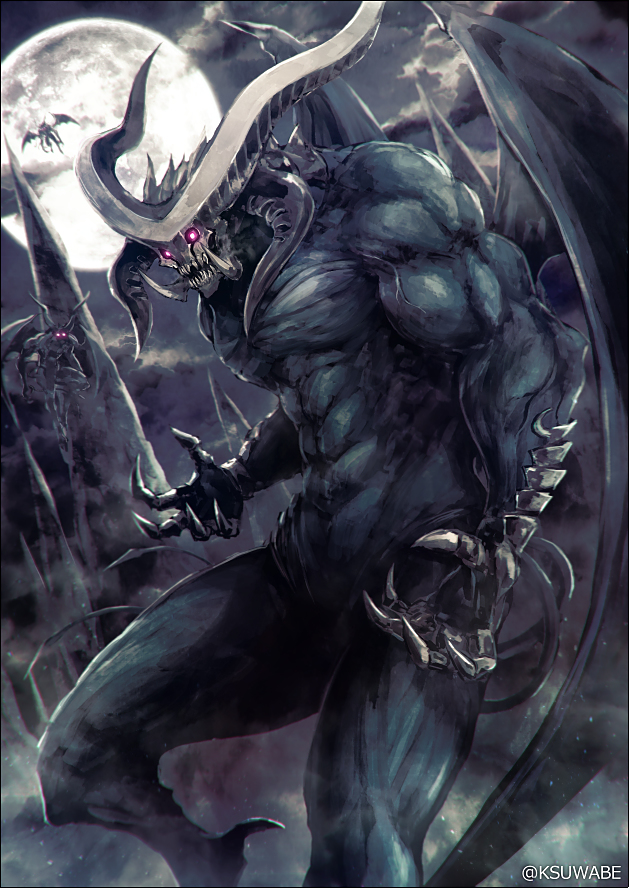 This is a pixiv picture whose title is デーモン.