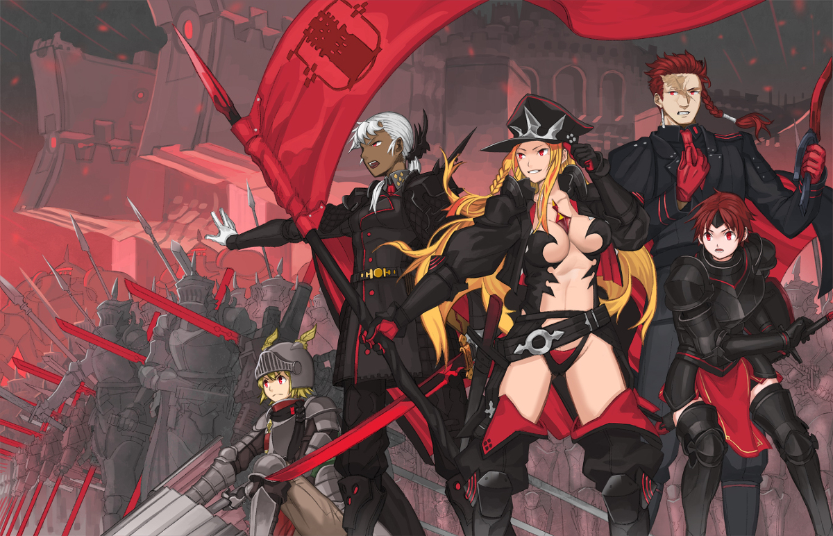 This is a pixiv picture whose title is 【PFLS】赤い死神の壁【ファイアランド】.