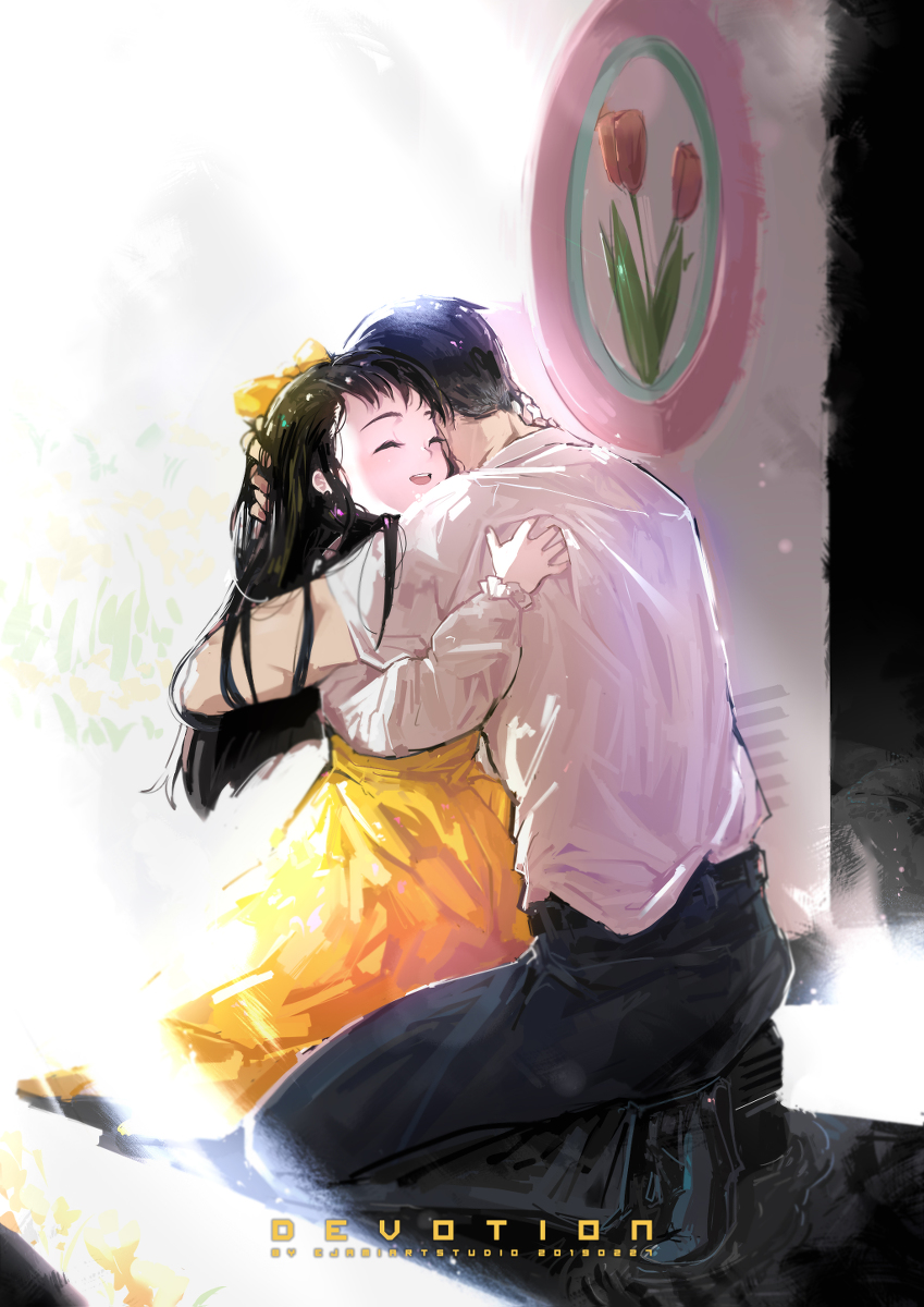 This is a pixiv picture whose title is 還願 DEVOTION 美心X爸爸(杜豐于).