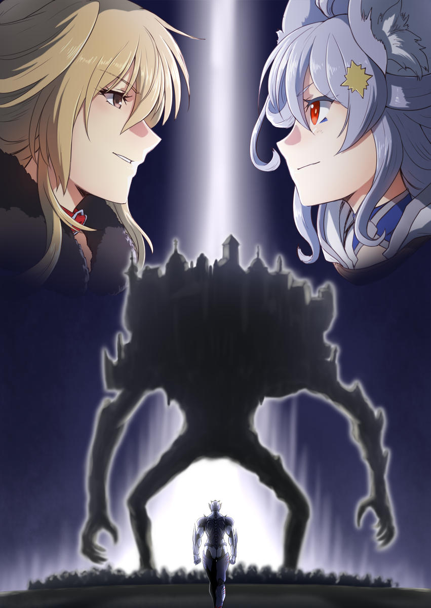 This is a pixiv picture whose title is 【PFLS】決戦！砦の巨影【ブルーランドの戦い】.