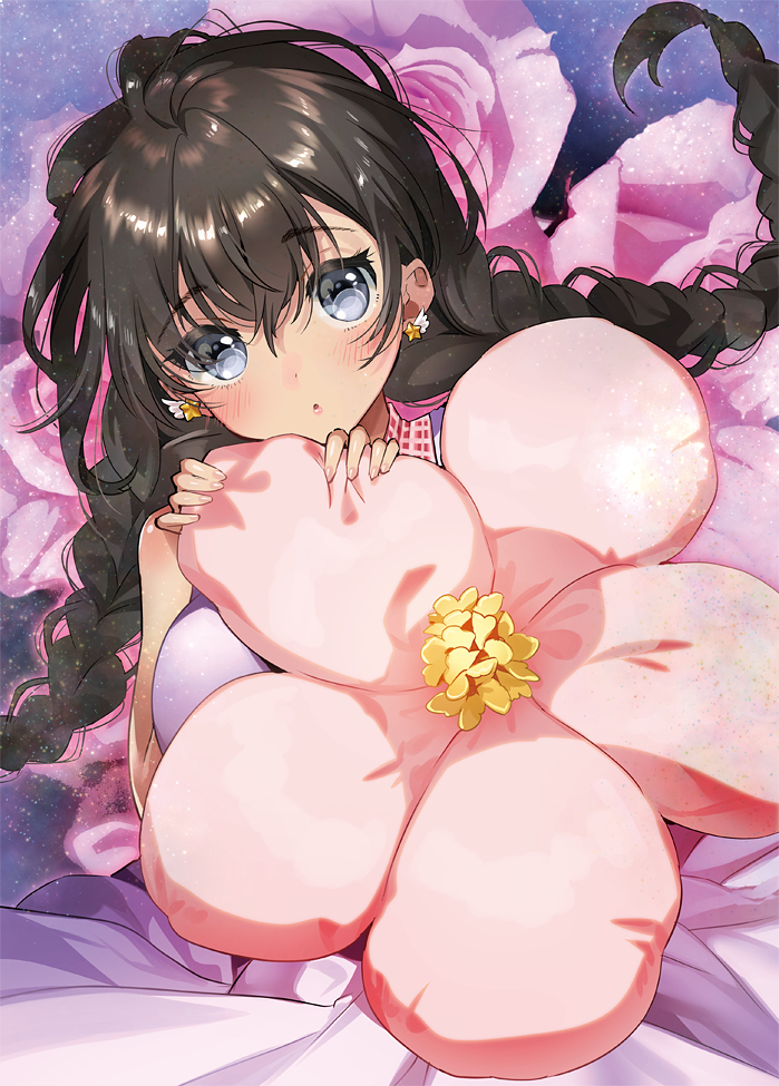 This is a pixiv picture whose title is 春の彼女.