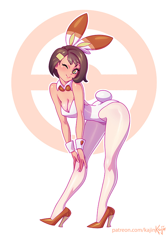 This is a pixiv picture whose title is ScorbunnyGirl.