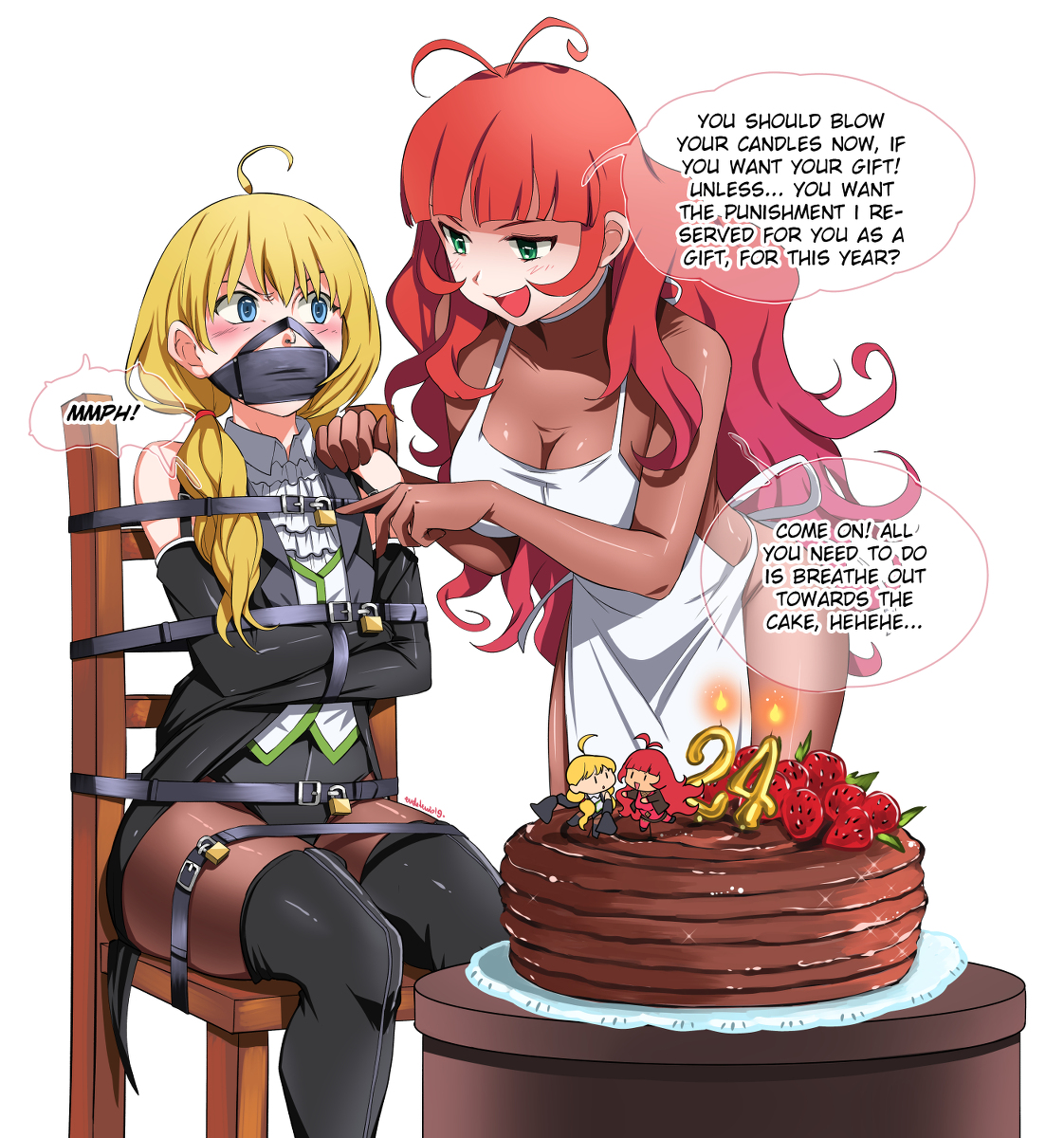 This is a pixiv picture whose title is A Gift For The Birthday Boy.