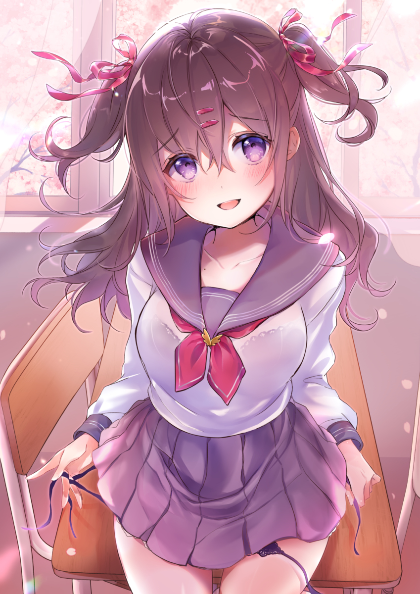 This is a pixiv picture whose title is えへへ…♡.