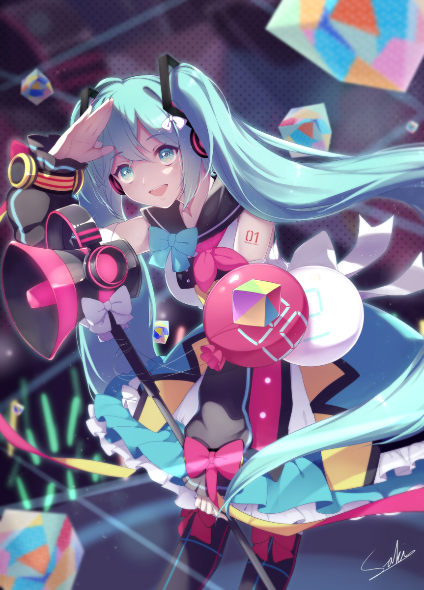 This is a pixiv picture whose title is マジカルミライ2018.