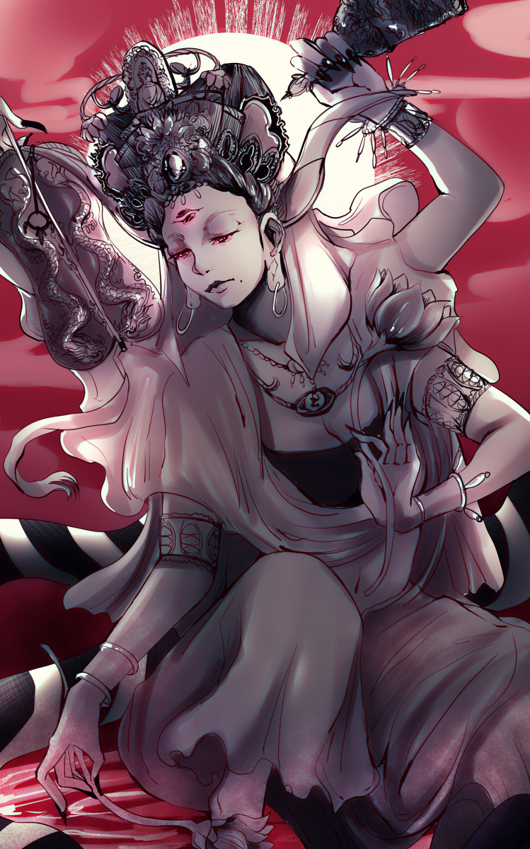 This is a pixiv picture whose title is 慈孤觀音.