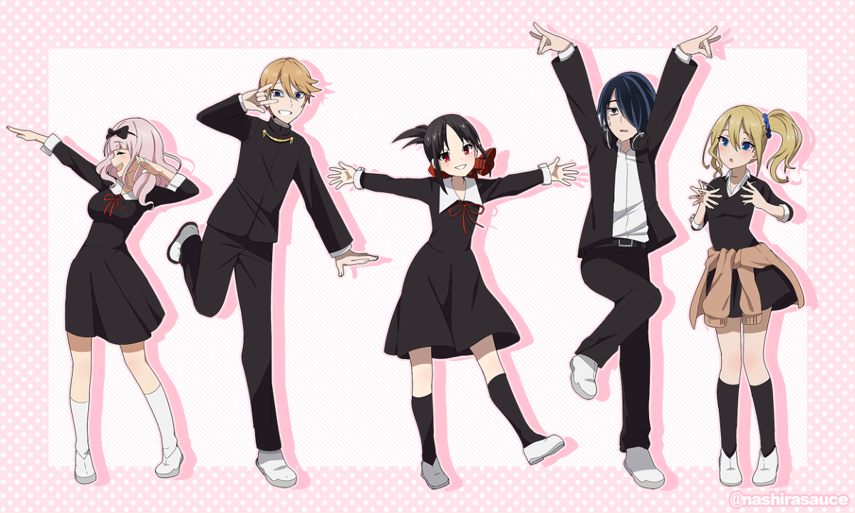 This is a pixiv picture whose title is LOVE IS WAR!.