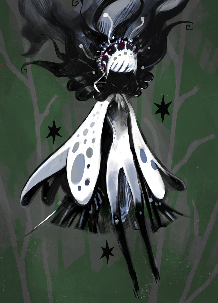 This is a pixiv picture whose title is 【PFLS】妖精もどきの白蟲【エルダーグラン】.