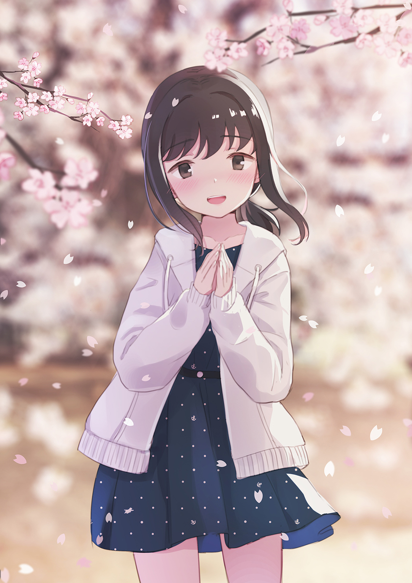 This is a pixiv picture whose title is 花・吹雪.