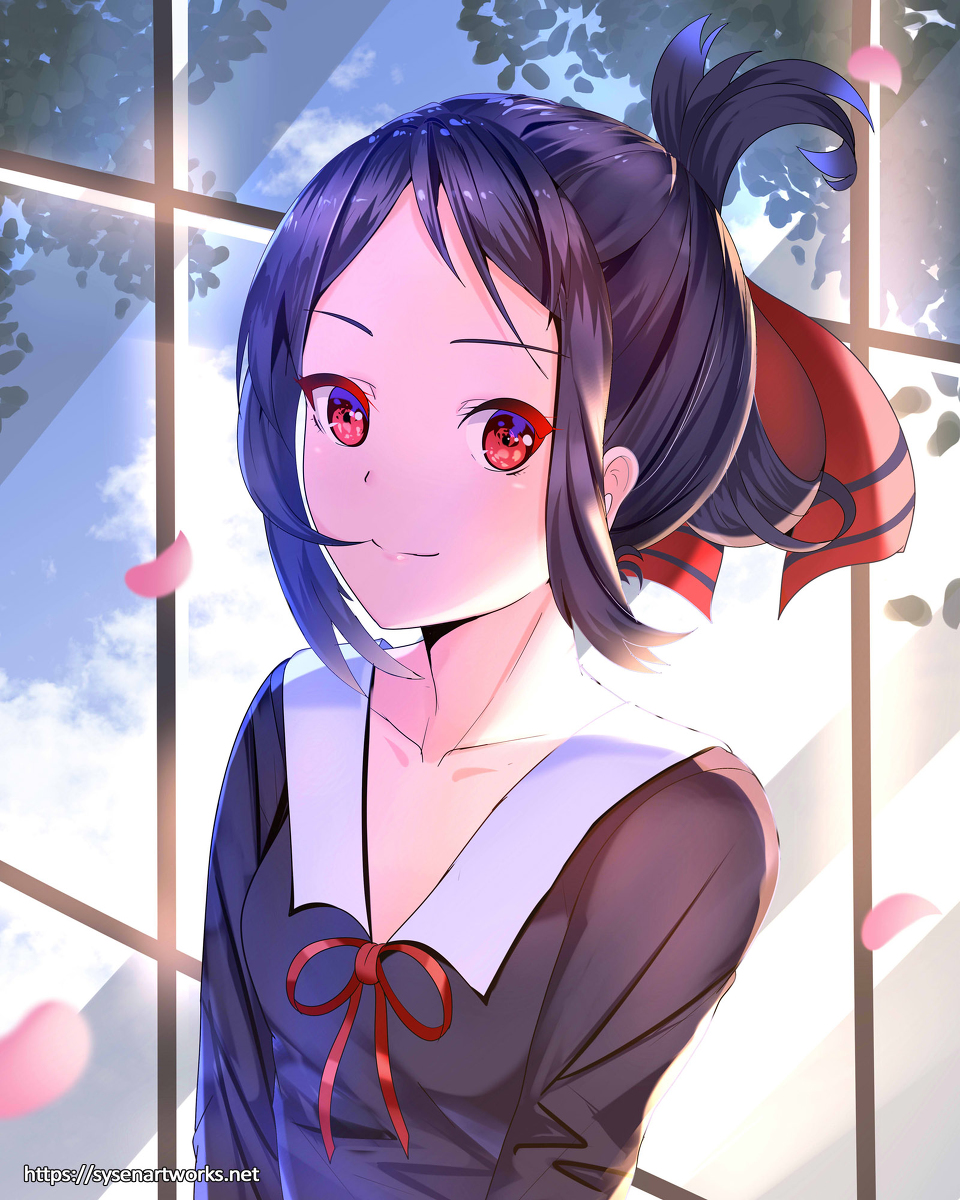 This is a pixiv picture whose title is Kaguya Shinomiya.