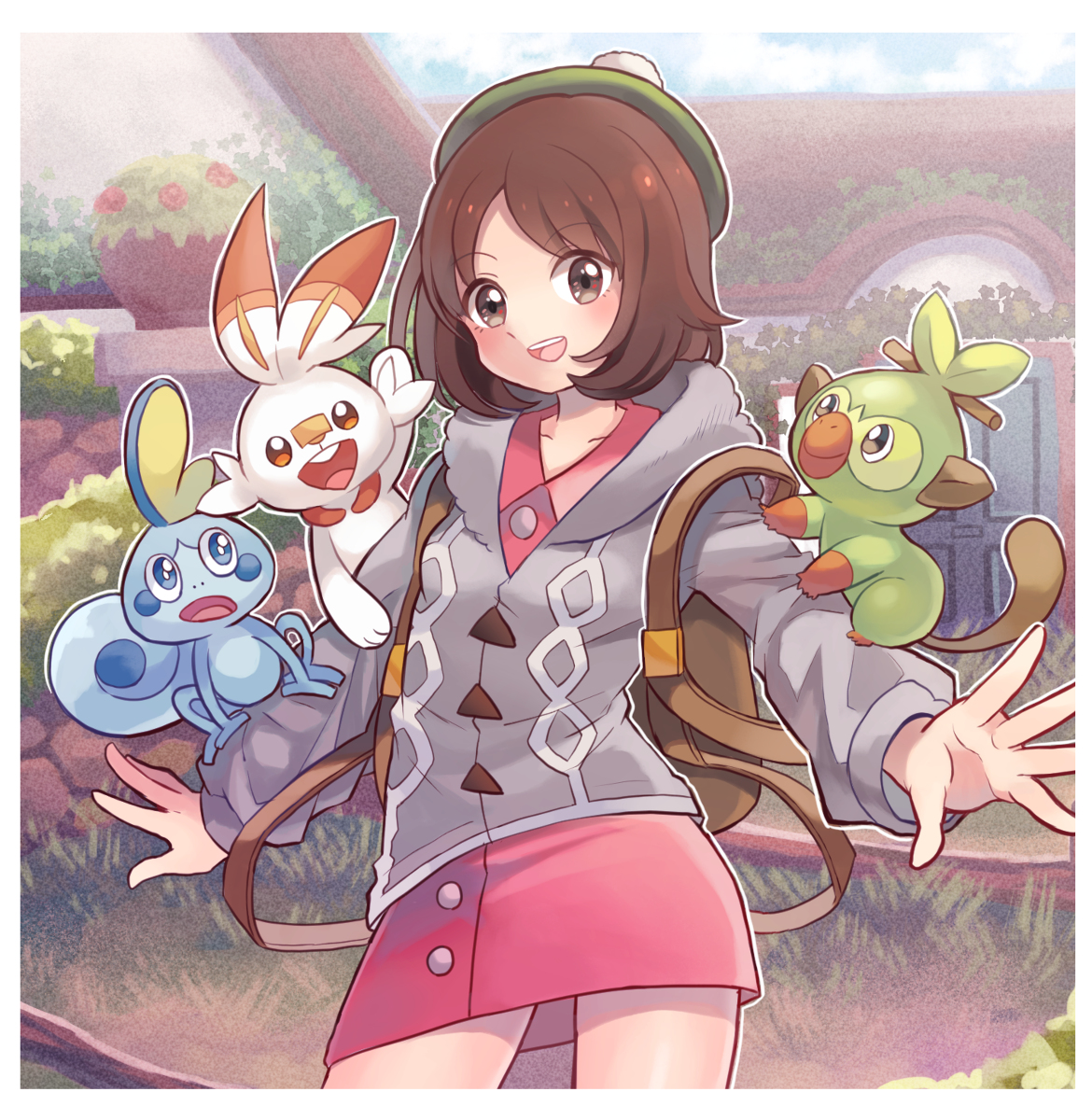 This is a pixiv picture whose title is Sword　Shield.