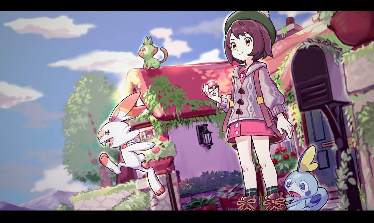 This is a pixiv picture whose title is ポケモン剣盾.