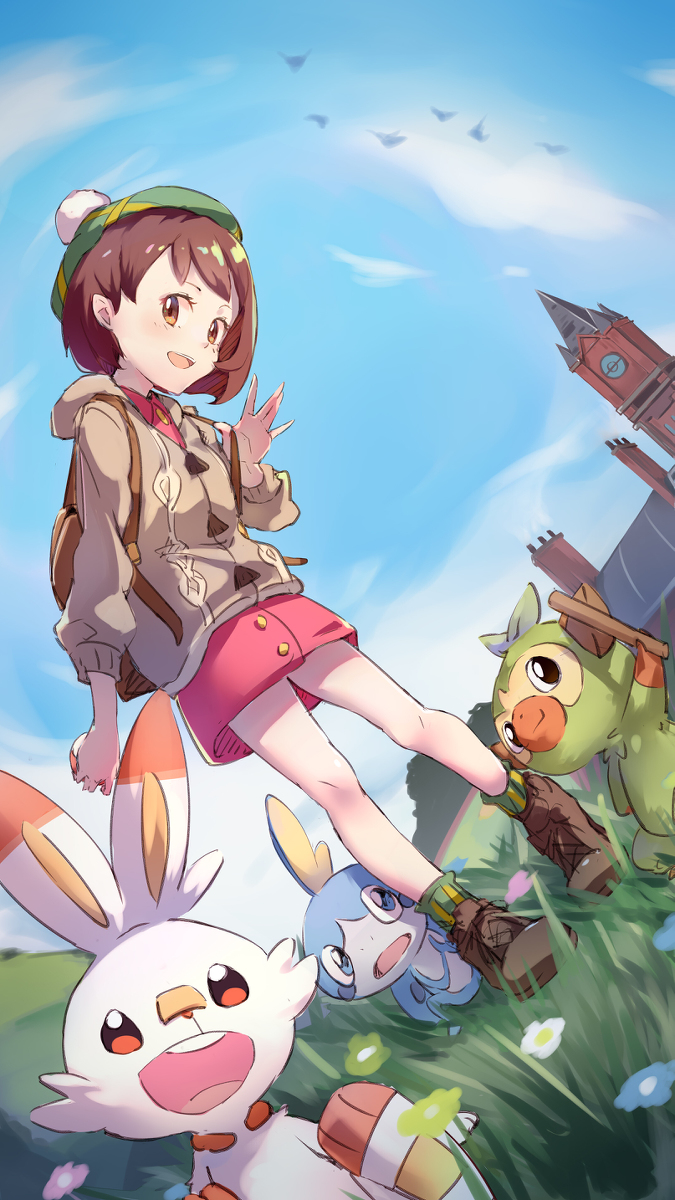 This is a pixiv picture whose title is ポケモン剣盾.