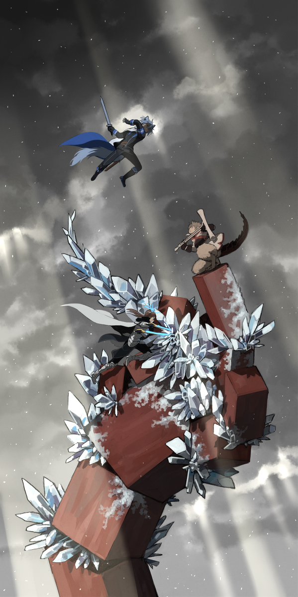 This is a pixiv picture whose title is 【PFLS】二対二【ブルーランドの戦い】.