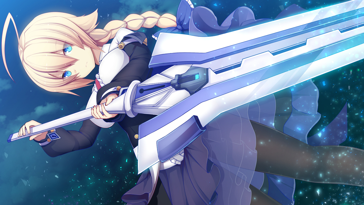 This is a pixiv picture whose title is 宿命の少女.